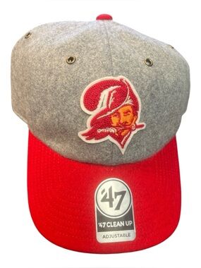 47 Tampa Bay Buccaneers Gray & Red Wool Adjustable Hat osfa